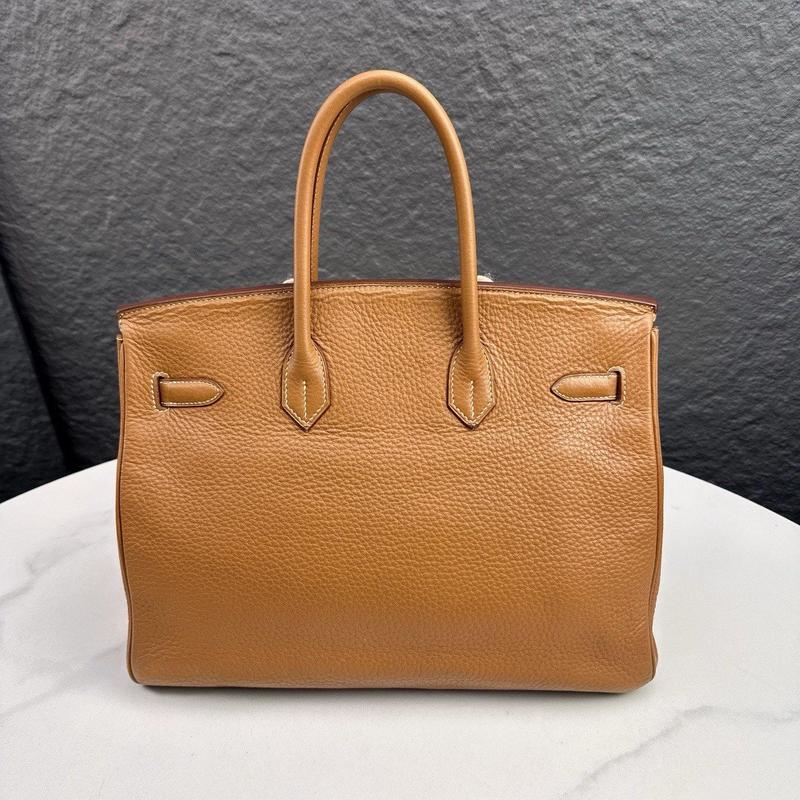 Pre-owned Hermes Leather tote bags Birkin 35 Togo 37 Gold (mk103793)
