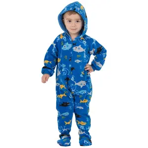Shark Frenzy Infant Hoodie Fleece Onesie