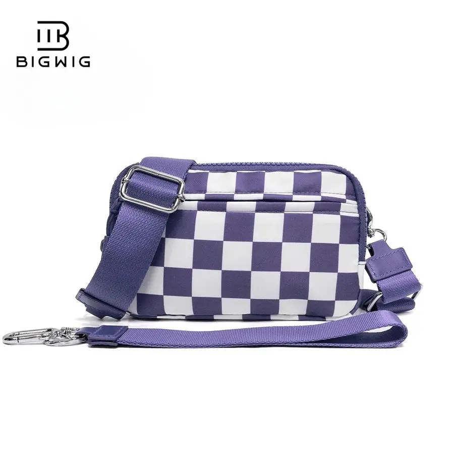 Cloudy purple plaid