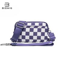 Cloudy purple plaid