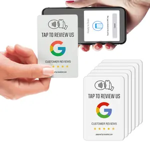 (x6) NFC Review Tap Cards for Collecting More Reviews | Designed to Revolutionize Your Business's Customer Engagement