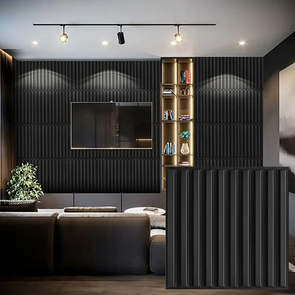 Aadesh 3D Wall Panel (Includes Roll of Mounting Tape), Decorative Wall Panels, Interior Wall Decor, Geometric Texture Pattern for Living Room, Lobby, Bedroom, Hotel, Office, Game Room, TV Backdrop, 11.8 x 11.8 inches (Approx. 30 x 30 cm)