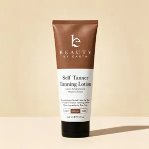 BEAUTY by Earth Self-Tanning Body Lotion - The best gradual, natural bronzer, moisturizing tanning lotion, vegan, animal-free, and safe for pregnant women.