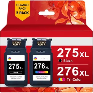 PG-275XL CL-276XL Ink cartridges  for  ink 275 and 276 combo pack 275 276 XL ink Compatible with PIXMA TR4720 TR4700 TR4722 TS3722 TS3700 S3720 TS3520 TS3522 TS3500 TR4723 Printers