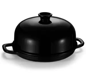 Enameled Cast Iron Bread Oven, Black