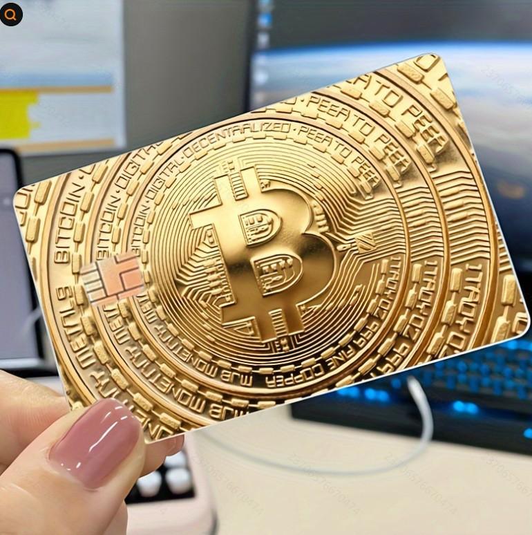 2025 New Coin Gold Bitcoin Series Decorative Credit Card Skin Protection Sticker