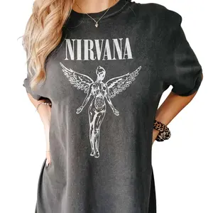 Nirvana Unisex T-Shirt 90s Vintage Rock Band Sweatshirt Hoodie