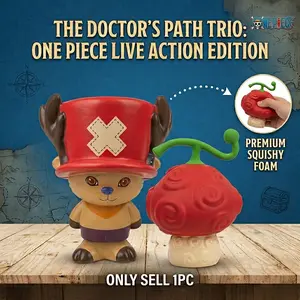 Netflix One Piece Squishy Tony Tony Chopper, Devil Fruit Squeeze Toy, Asmr Stress Relief, Anime Desk Decor, Pirate King Gift