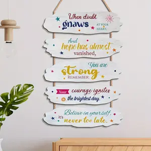 1pc Decorative Sign and Plaque, Art Wall Decoration, Wooden Wall Art with Inspirational and Motivational Text (English), Easy to Hang, Hanging Wall Decor, Home Decor, Outdoor Decor, Christmas Holiday Decor, Birthday Gift