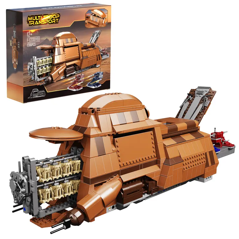 Classic Transport Robot Building Blocks Set, Destroyer Battle Machine Model, Perfect Christmas & Halloween Toys for Fans and Kids for Black Friday (1286 pcs)  Construction Vehicle
