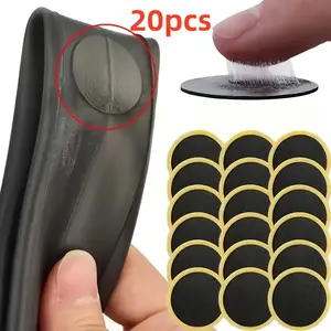 20pcs of Instant Bicycle Tire Patches - No Adhesive Needed, Providing Lasting Protection for Both Mountain And Road Bikes. Easy to Apply, No Tools Necessary