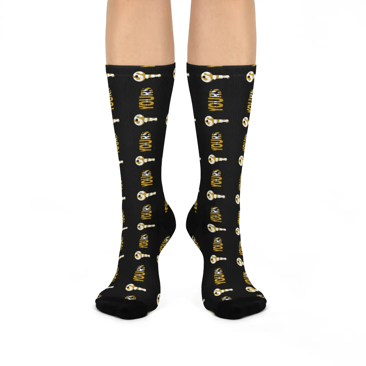Lock and Key Submissive Socks [Black]