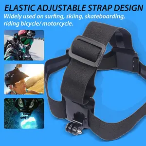 New Head Strap Mount for GoPro HD Hero2 Hero3 Hero3+Hero4 Hero5(Black