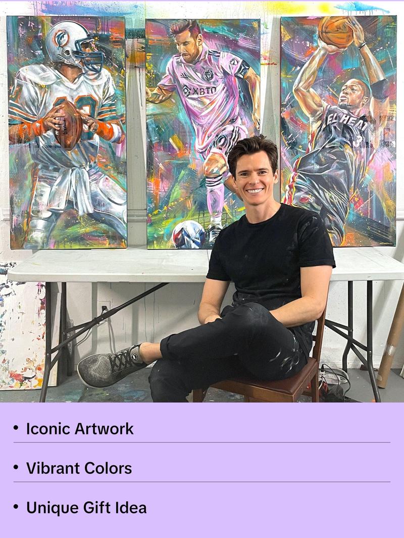 Original Painting: Messi in Miami