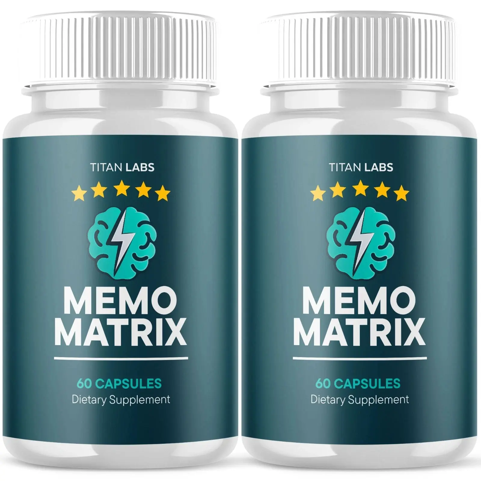 (2 Pack) Memo Matrix Nootropic Natural Brain MemoMatrix 120 Capsules