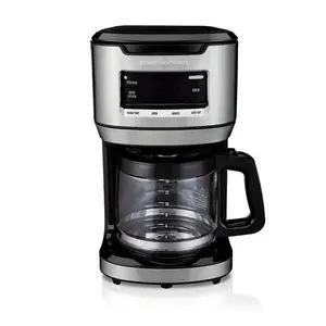 Hamilton Beach 14 Cup Black & Silver Coffee Maker