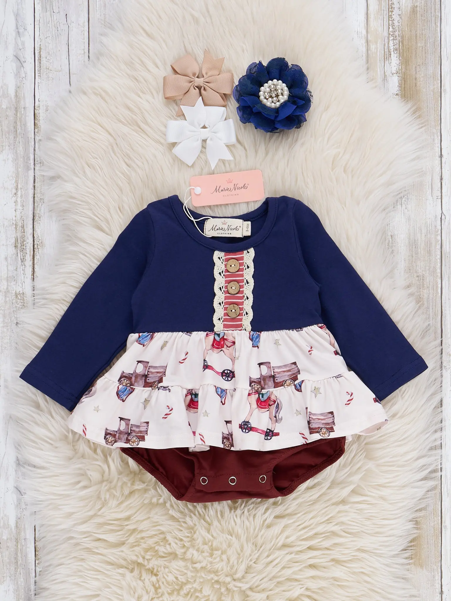 Toys & Twirls Bubble Romper