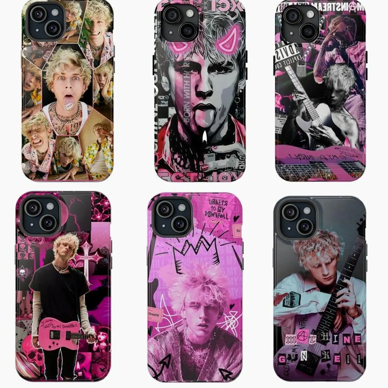 M.achin3 G,un K3lly Phone Case, Phone Case For iPhone 16 15 14 13 12 11 X XR Max Mini Plus and Samsung S25 24 23 22 Ultra 6 T