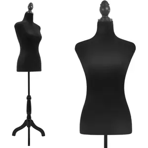 FDW Female Mannequin Body Dress Form Sewing Mannequin Torso Manikin with Tripod Base Stand Mannequin for Sewing Clothes Display