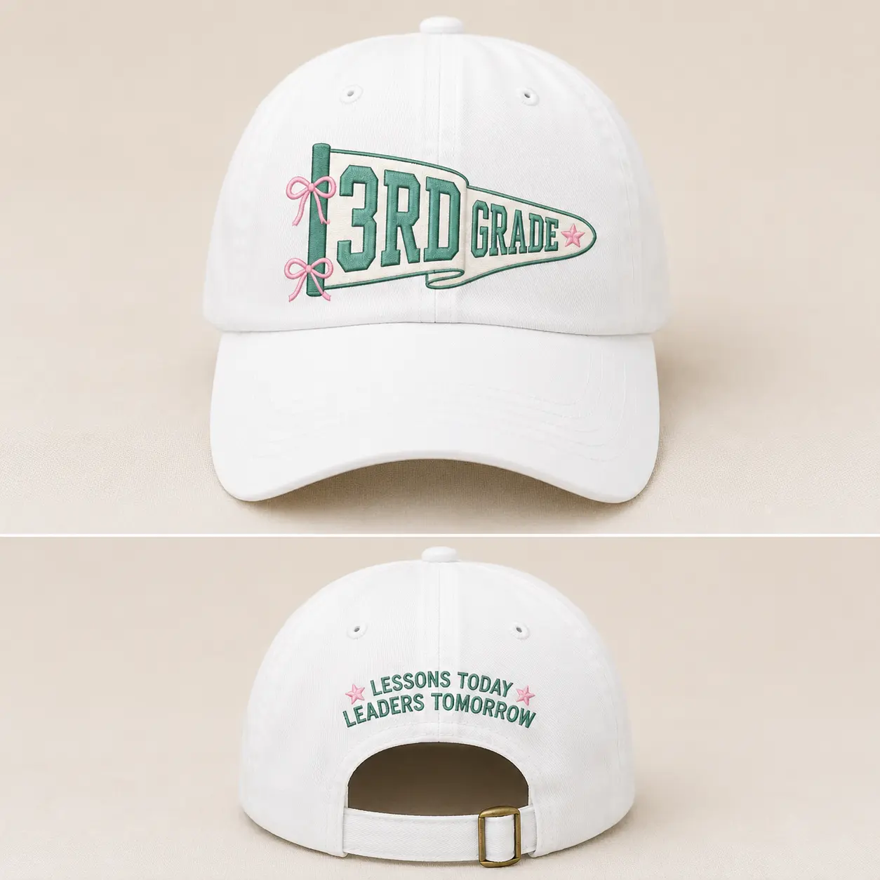 Personalized Teacher Embroidered Hat, Custom Grade Level Baseball Cap, Back to School Gift for Teachers & Educators
