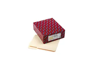 Smead 10434 Reinforced Tab Manila File Folder, 1/3 Cut Top Tab, Letter, 100/Box