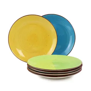 Elama Sebastian 6 Piece Stoneware Dinner PlateSet