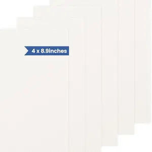 Iron On Patches for Clothes, Fabric Patches - Inner Denim Repair, Decorative Clothing & Various Fabric Repairs (6 Pack, 4x8.9 Inches, White)