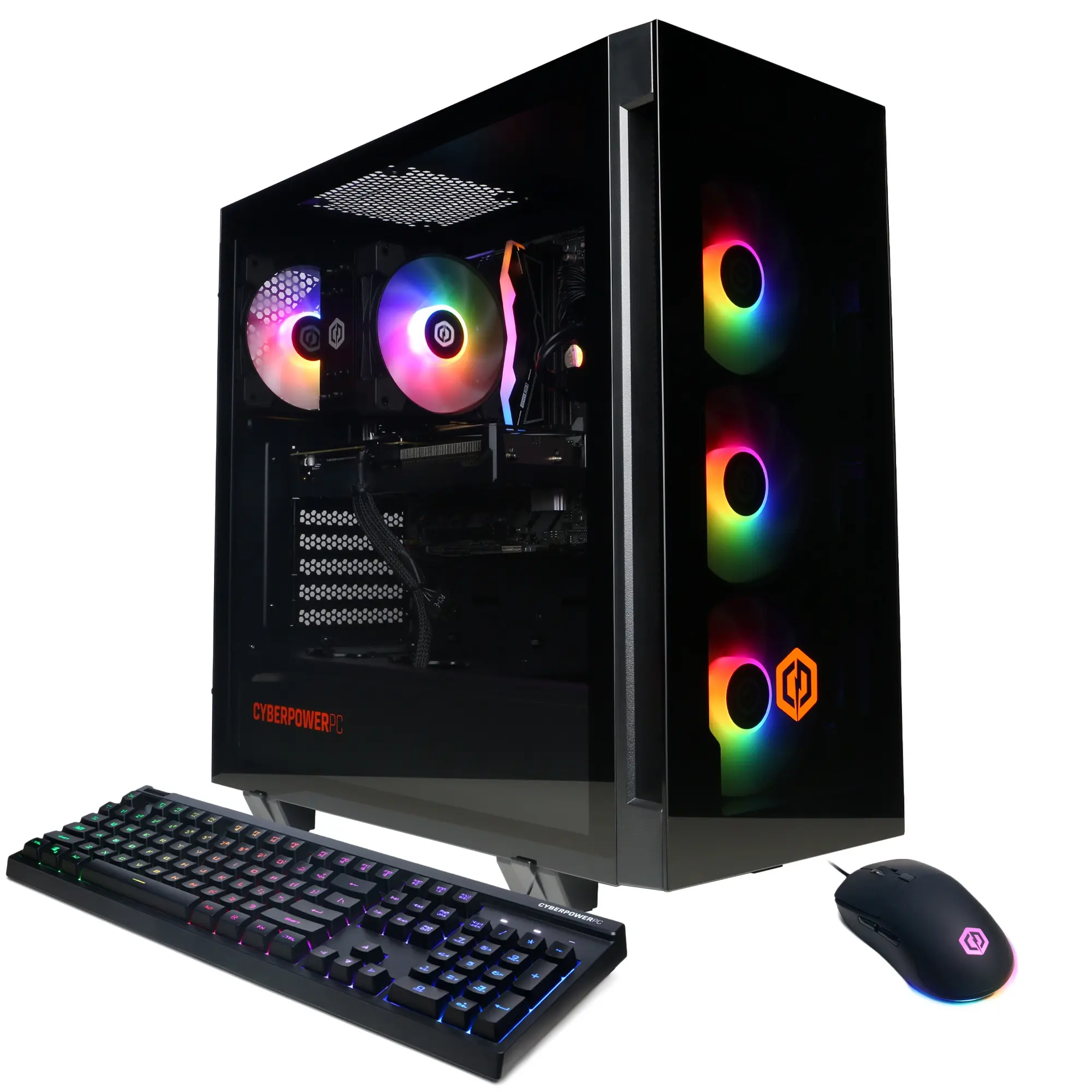 CyberPowerPC GXi11240CPGV23 Gaming Desktop PC, Intel Core Ultra 5 225F, 16GB DDR5, GeForce RTX 5050 8GB, 1TB PCIe 4.0 NVMe SSD, WiFi/BT, RGB Gaming Keyboard/Mouse & Windows 11 Home