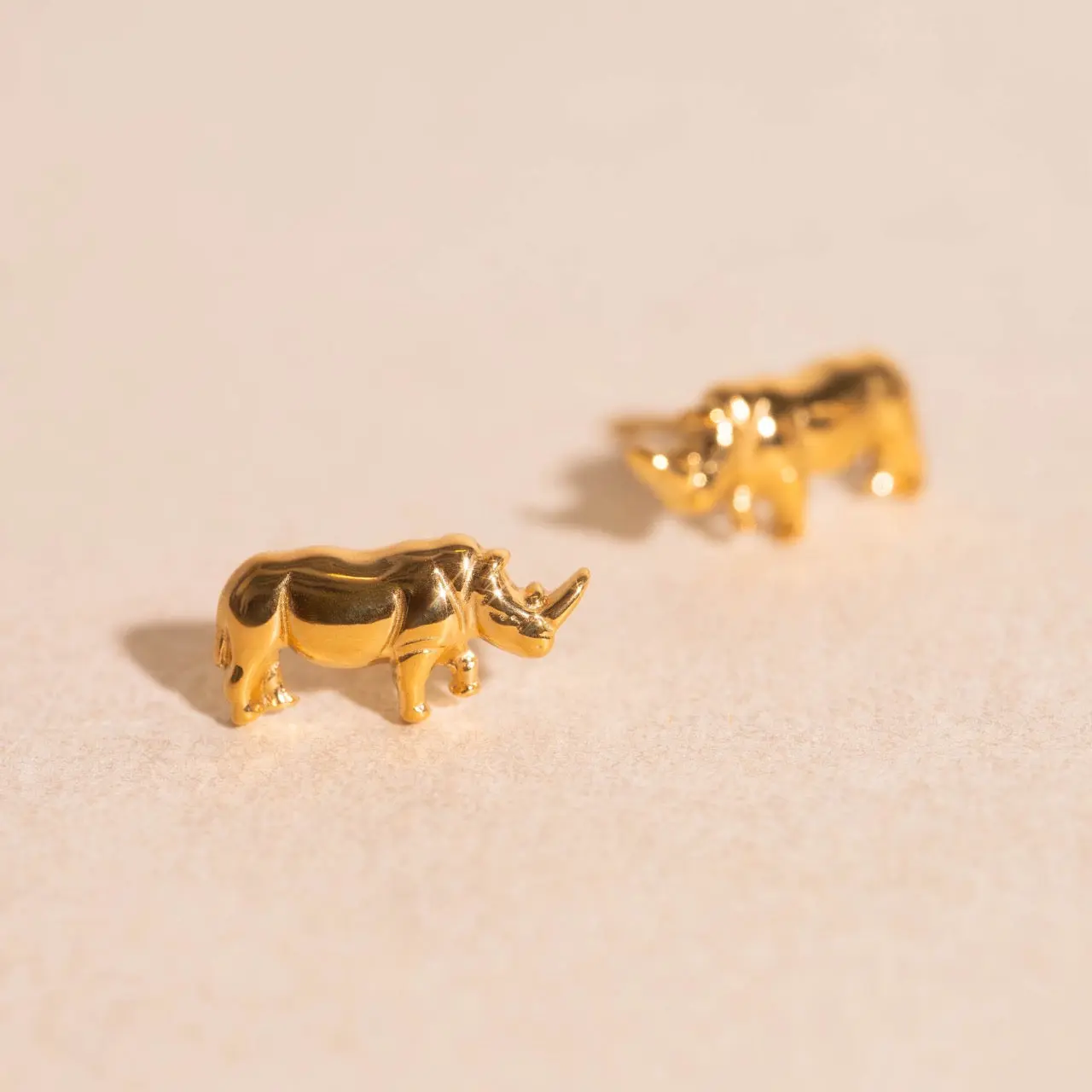 Rhino Stud Earrings