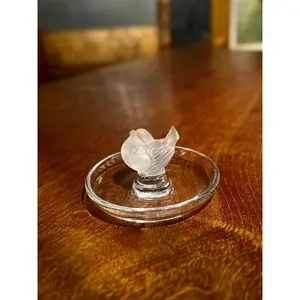 Mid-Century Lalique Crystal Bird Vide-Poche c.1950–1970