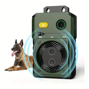 50FT Ultrasonic Dog Barking Control Devices, 3 Safe Deterrent Modes Auto Rechargeable Bark Box With 2 Sonic Emitters For Indoor & Outdoor Use - Anti Barking Device