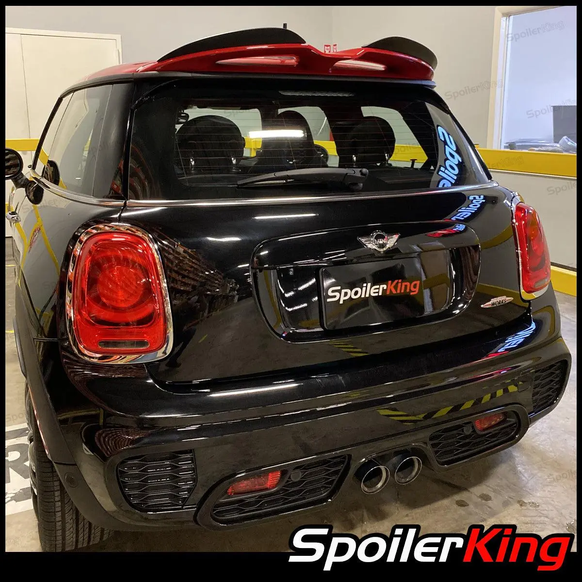 JCW Factory Polyurethane Spoiler Extension - Car Accessories with Self-Adhesive Tape, Easy Installation for Mini Cooper Hardtop 2015-2020 (F56, 284FC)