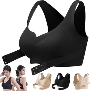 Posture Bras Corrector,Seamless Breathable Shaping Corrective Support Underwear for Women,Posture Corrector Bra for Women,2026 New Front Closure Wireless Support Bralette,Full-Coverage No Wire Back Support Bras ,sports bra