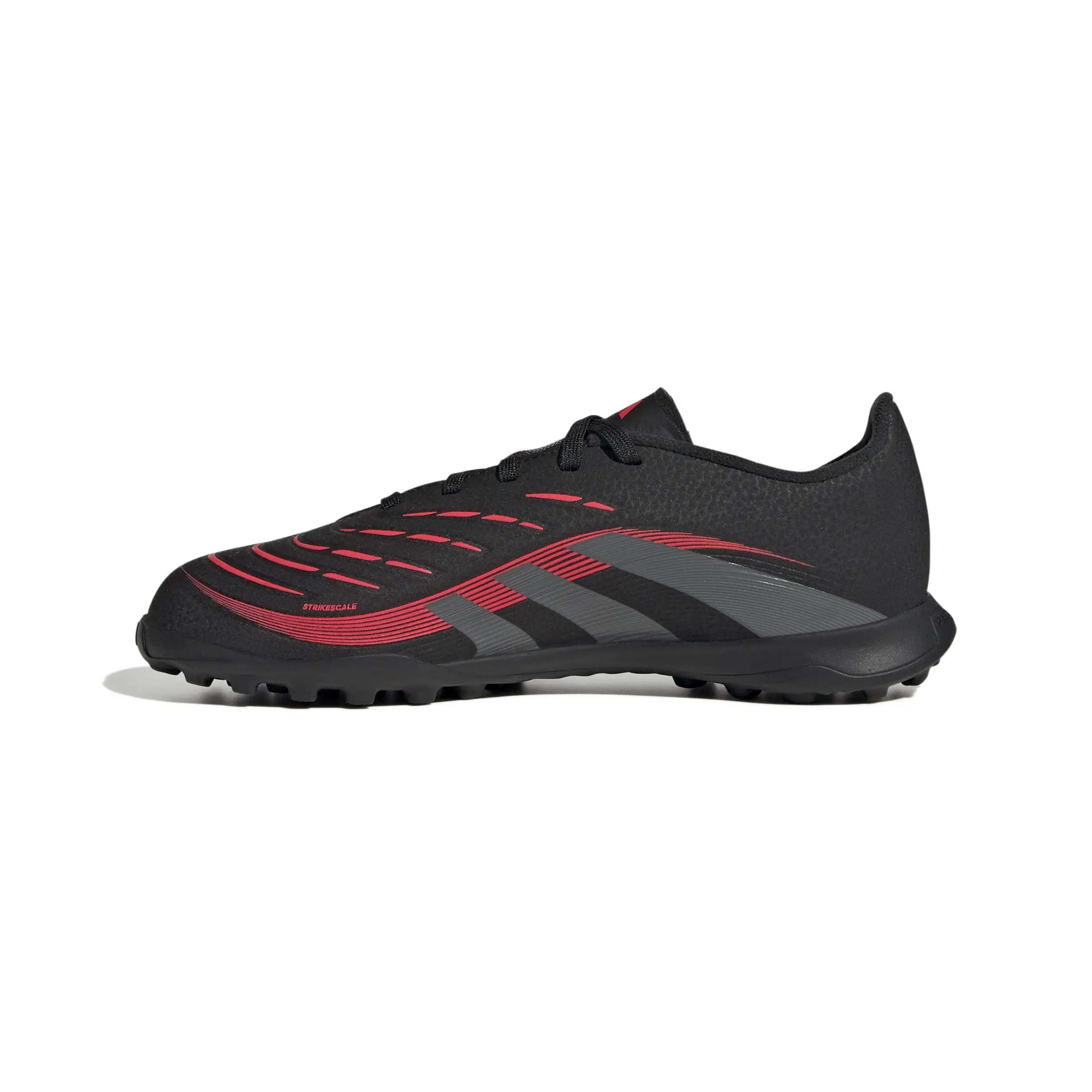 Adidas Juniors' Predator League Football Boots | Sustainable Turf Cleats with a Hybridfeel 3D Upper and Grippy Strikescale Fins (ID3800), 3D Textured, Manipulate