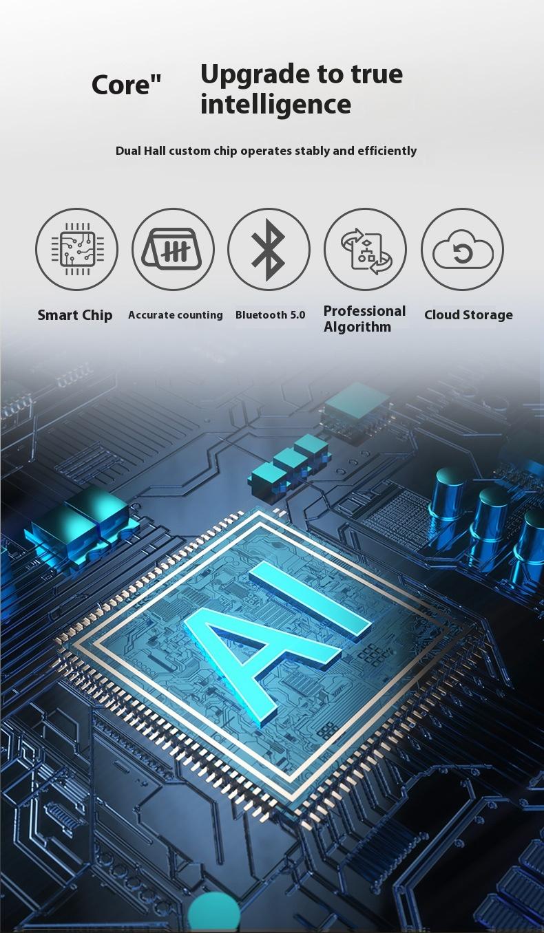 Smart Bluetooth Jump Rope With CounterFitness Weight Bearing Ball