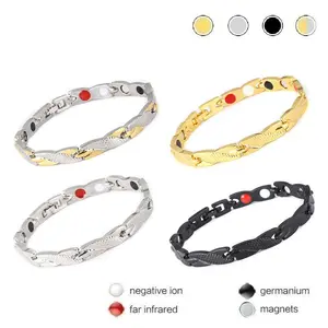 Simyoung Therapeutic Energy Healing Magnetic Bracelet Therapy Arthritis Jewelry For Men Women