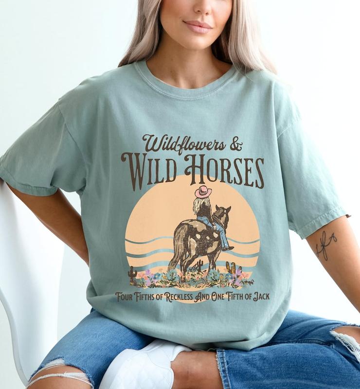 Nashville Shirt  Country Concert Top for Lainey Wilson Fan  Wildflowers & Wild Horses Western Shirt for Her   Rodeo T-Shirt