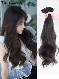 High-Quality 22 Inch Clip-In Hair Extensions Set, Long Wavy Clips for Women Daily Use, Natural Volume and Flattering Look