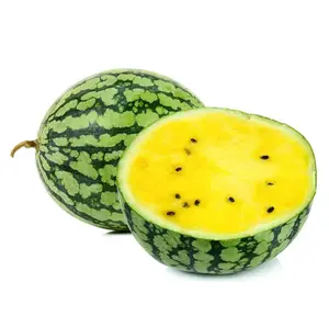 Yellow Flesh Xiaofeng Watermelon Seeds 20pcs for Four Seasons Planting - Ideal for Growing Fresh Watermelons, Natural Flavor, Spring Season