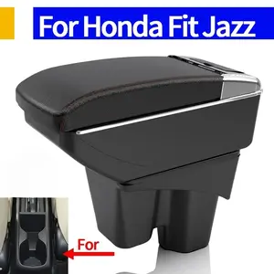 For Honda Fit armrest Suitable for Honda Jazz/Fit car armrest box Modified interior storage box and cup holder Car Console Organizer
