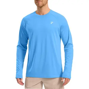 Men's Sun Protection Shirts UV SPF UPF 50+ Rash Guard Long Sleeve Lightweight Quick Dry Brethable Swimming Fishing