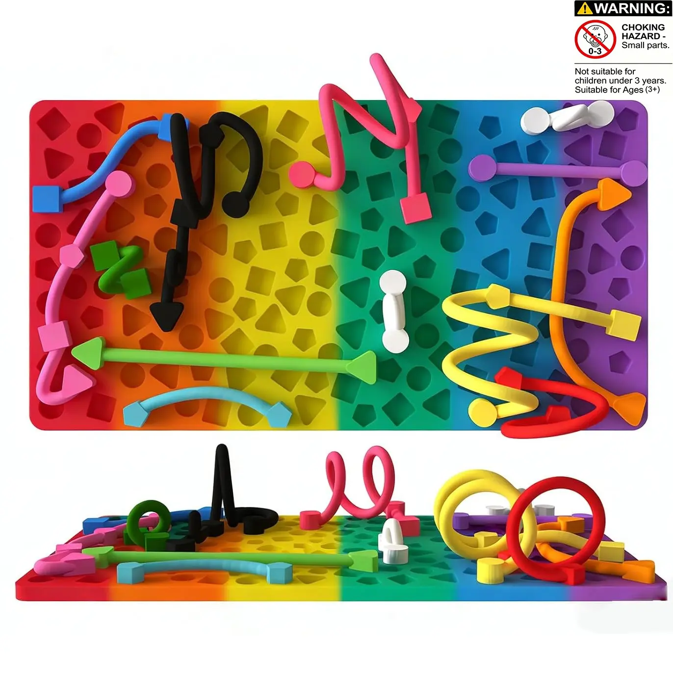 Silicone Fidget Sensory Board for Kids, Ideal for Autism & ADHD Management, Portable Stress Relief Toy for Travel, Stress Relieving Accessory, Stress Relief Tool, Sensory Stress Reliever