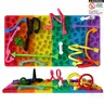 Silicone Fidget Sensory Board for Kids, Ideal for Autism & ADHD Management, Portable Stress Relief Toy for Travel, Stress Relieving Accessory, Stress Relief Tool, Sensory Stress Reliever