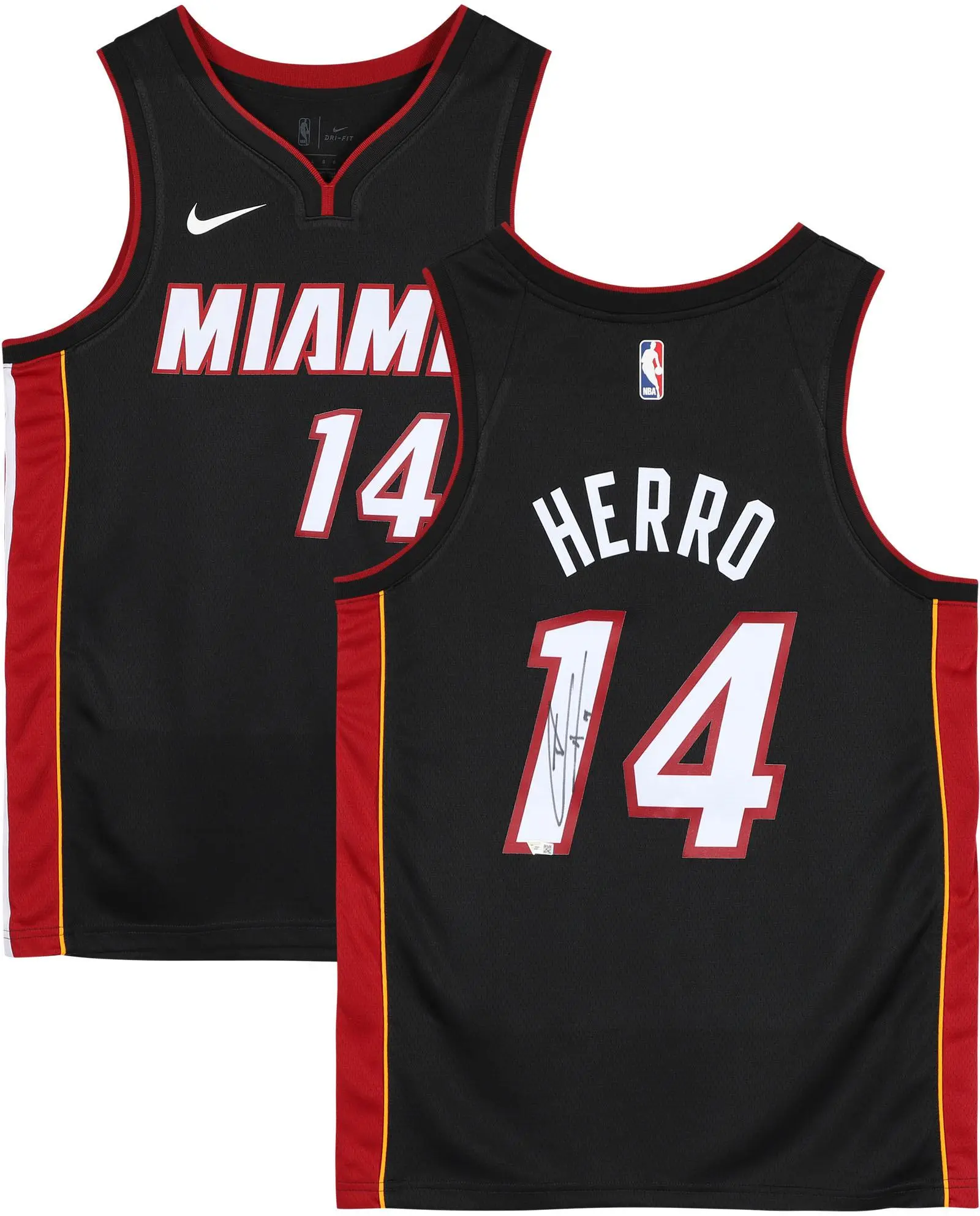 Tyler Herro Miami Heat Autographed Black Nike Swingman Jersey - Fanatics Authentic Certified
