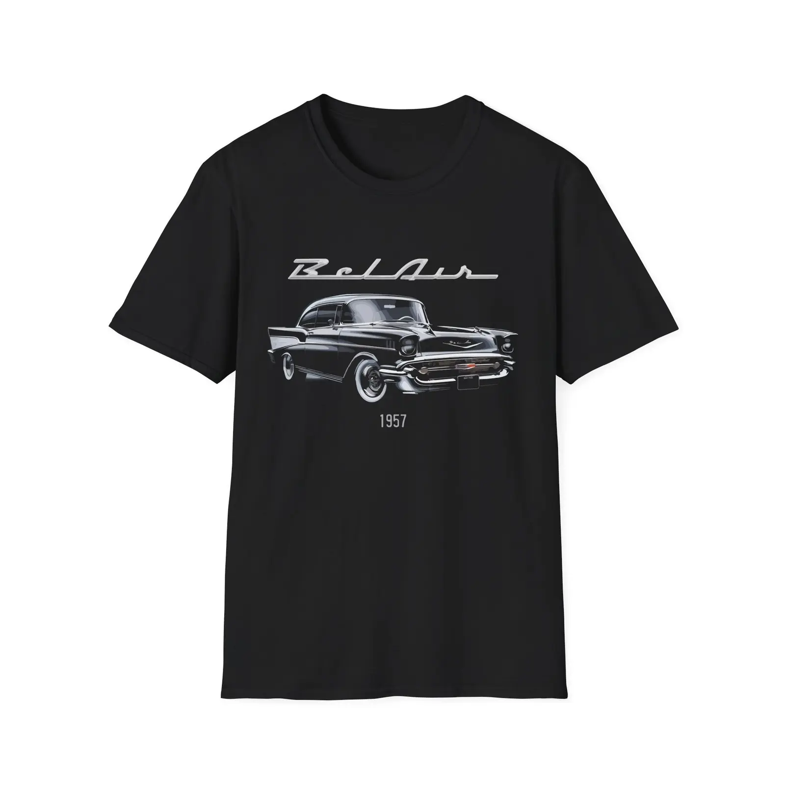 1957 Chevy Bel Air T-Shirt Sweatshirt Hoodie – Hot Rod Graphic Tee Car Enthusiasts