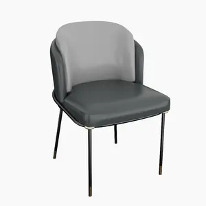20 pcs.High Quality Nordic Modern Design Luxury Steel Frame Leather Fabric Hotel Restaurant Dining Chair Metal Commercial Furniture For Restaurant Coffee Shop YJCM033