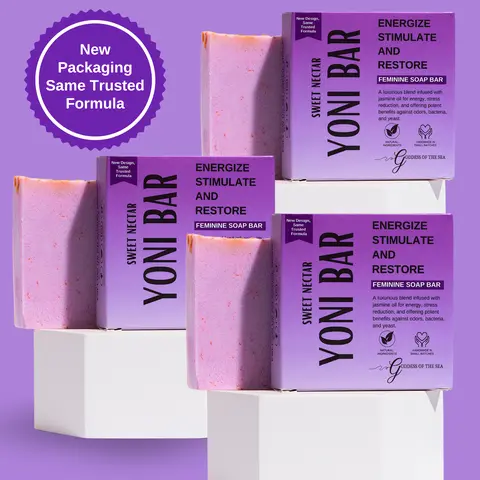 3 Bar Bundle - Sweet Nectar Yoni Bar | pH-Balancing, Odor Control & Hydration | Mild Formula Gentle Organic