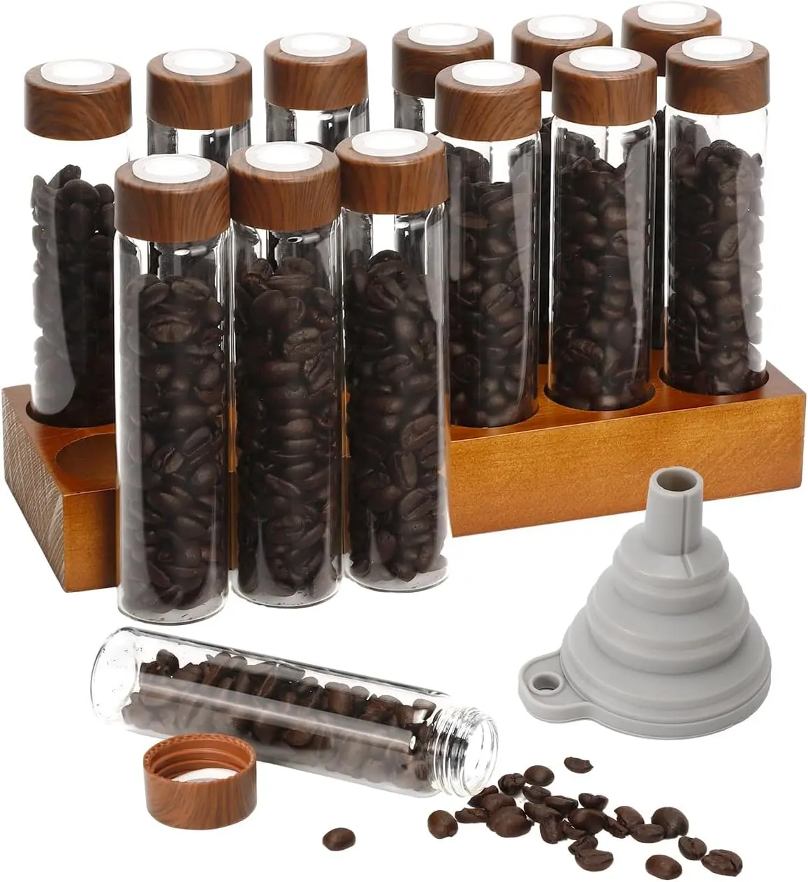 PROKITCHEN Single Dose Coffee Bean Storage Tubes Container Espresso all-in-one gift-ready espresso accessory for home baristas