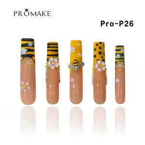 Promake 2.13 Inch Nails-  Luxury Handmade Press on Nails-  Nail Art Nail Care-  With Nails Tools-  54MM Length Super Long Length-XS-XLSize