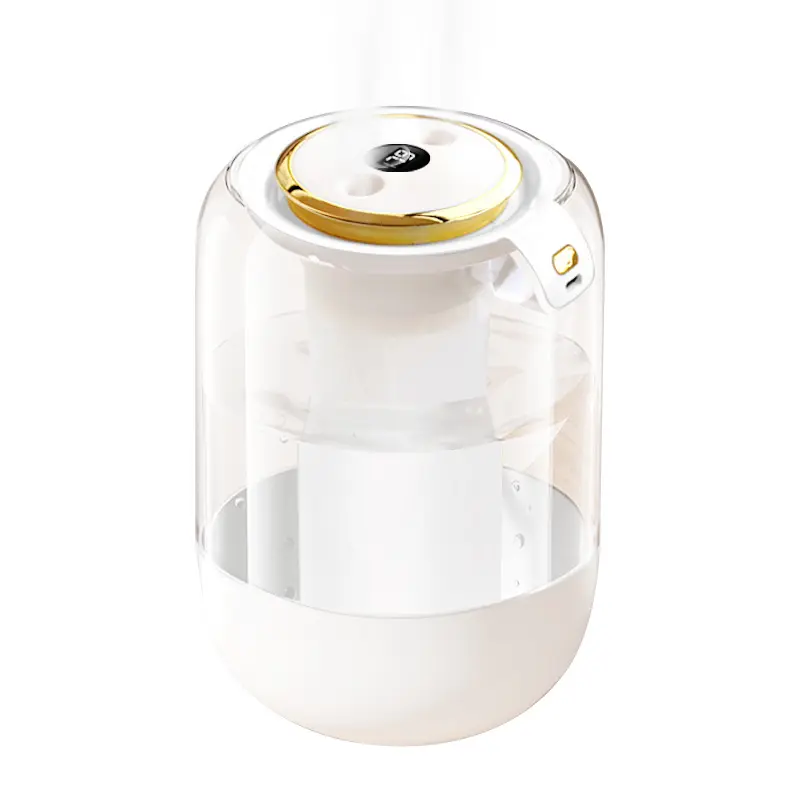 Dual-Nozzle Nano Fine Mist Humidifier with Digital Display, Night Light, and Large Mist Output for Baby, Bedroom Home Desktop Use
